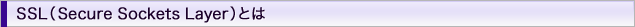 SSL�iSecure Sockets Layer�j�Ƃ�