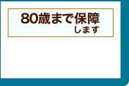 80�΂܂ŕۏႵ�܂�