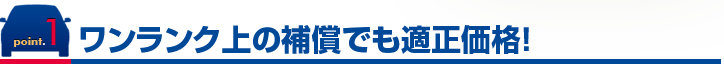 ワンランク上の補償でも適正価格