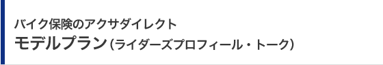 �o�C�N�ی��̃A�N�T�_�C���N�g ���f���v�����i���C�_�[�Y�v���t�B�[���E�g�[�N�j