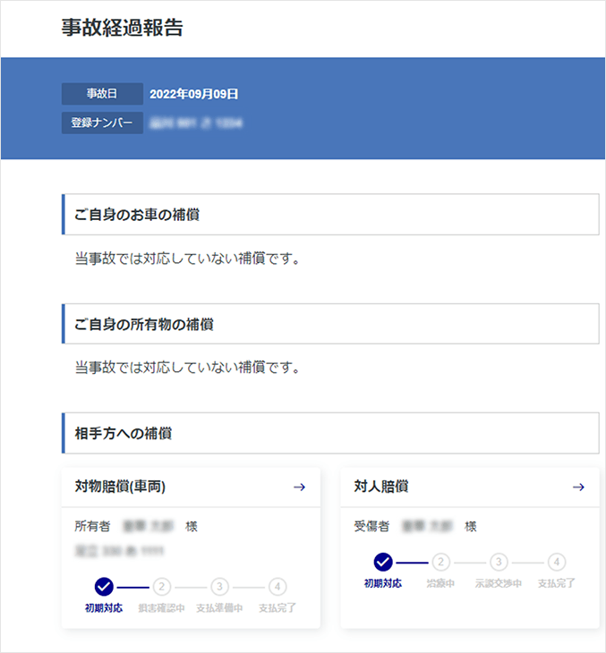 事故経過報告