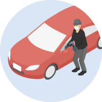 車が盗難にあったら車両保険は使える？