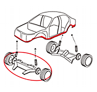 前輪の左右双方のサスペンション＋車体底部の著しい損傷＊