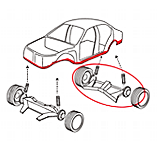 後輪の左右双方のサスペンション＋車体底部の著しい損傷＊