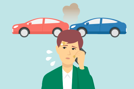 任意保険に入っていない車にぶつけられた時の対応方法