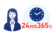 24時間365日