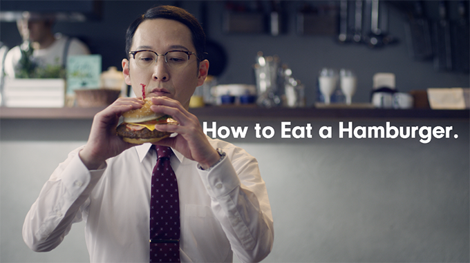 ウェブムービー「How to Eat a Hamburger.」1