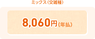 ミックス（交雑種）　8,060円（年払）