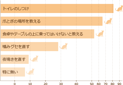 愛猫の「しつけ」から連想することは? アンケート結果