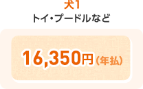 犬1 16,350円(年払)