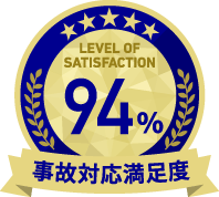 事故対応満足度94%